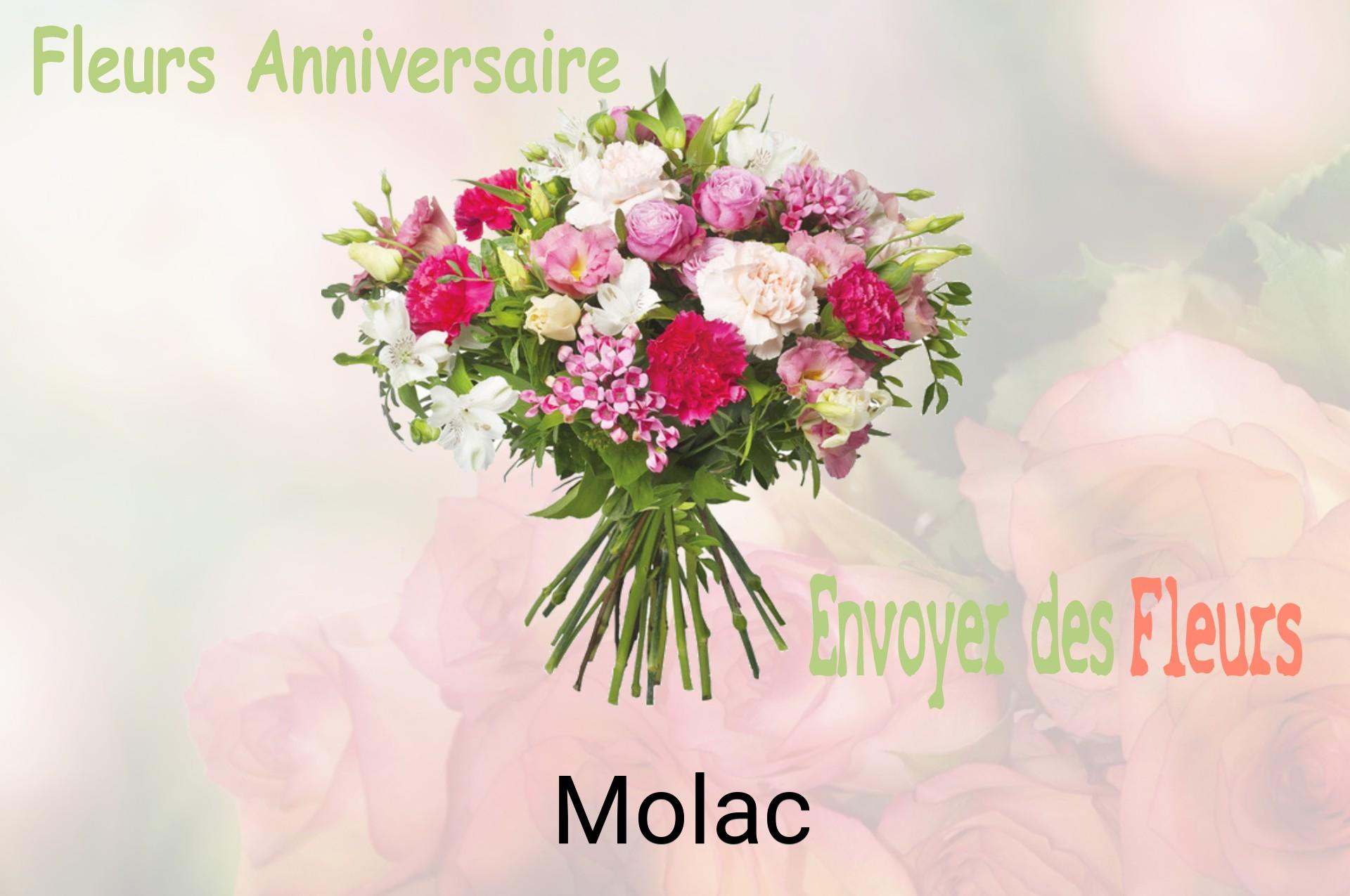 Bouquet de fleurs d’anniversaire livré à Molac