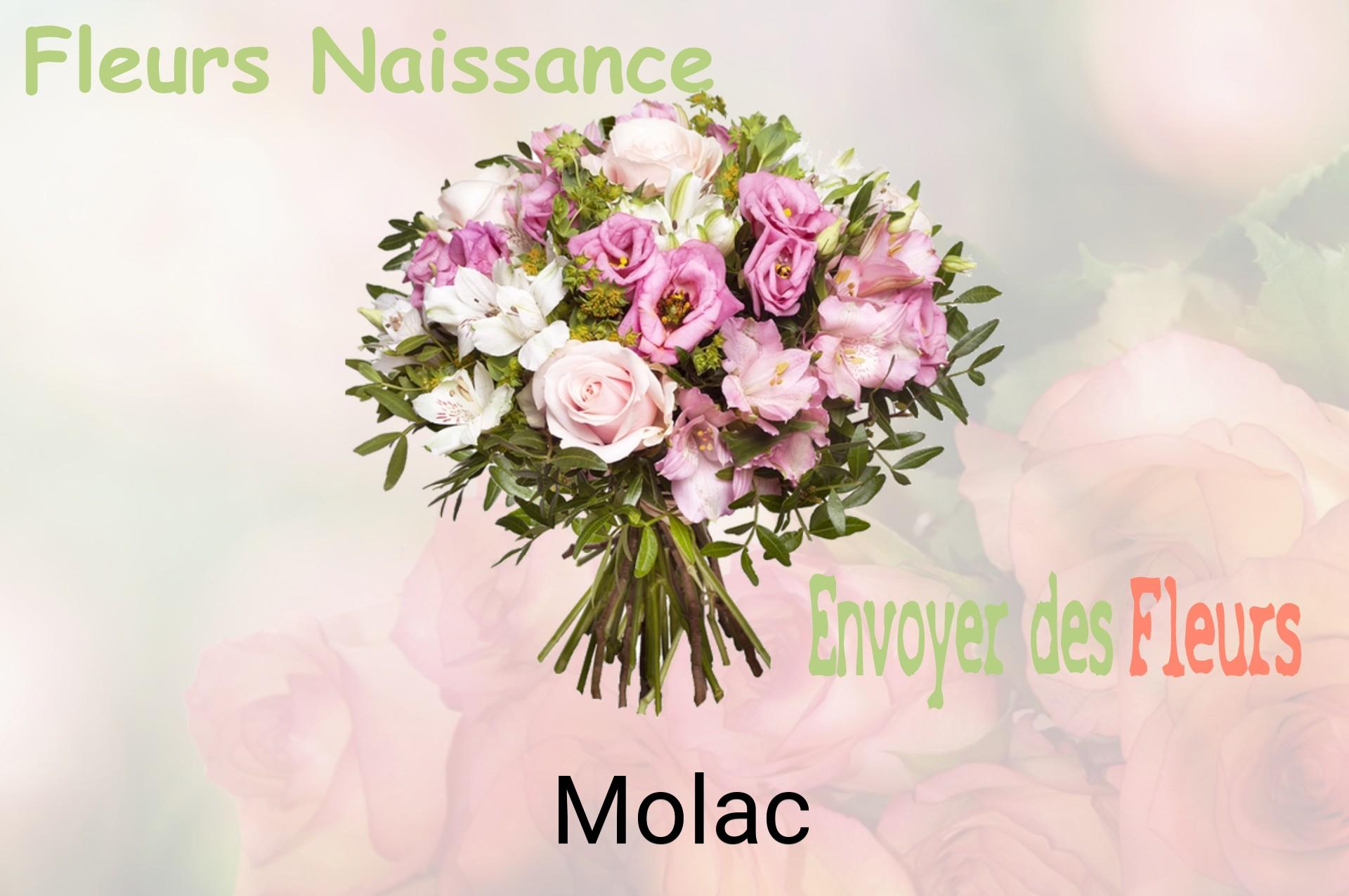 Bouquet de fleurs de naissance livré à Molac